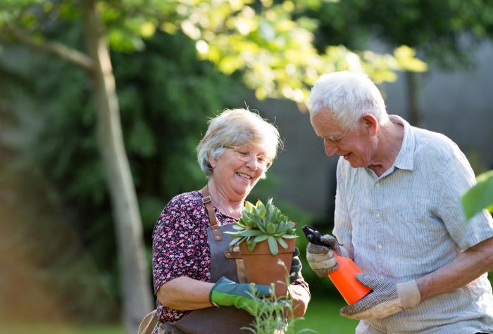 Proveer at Northgate | Senior couple gardening